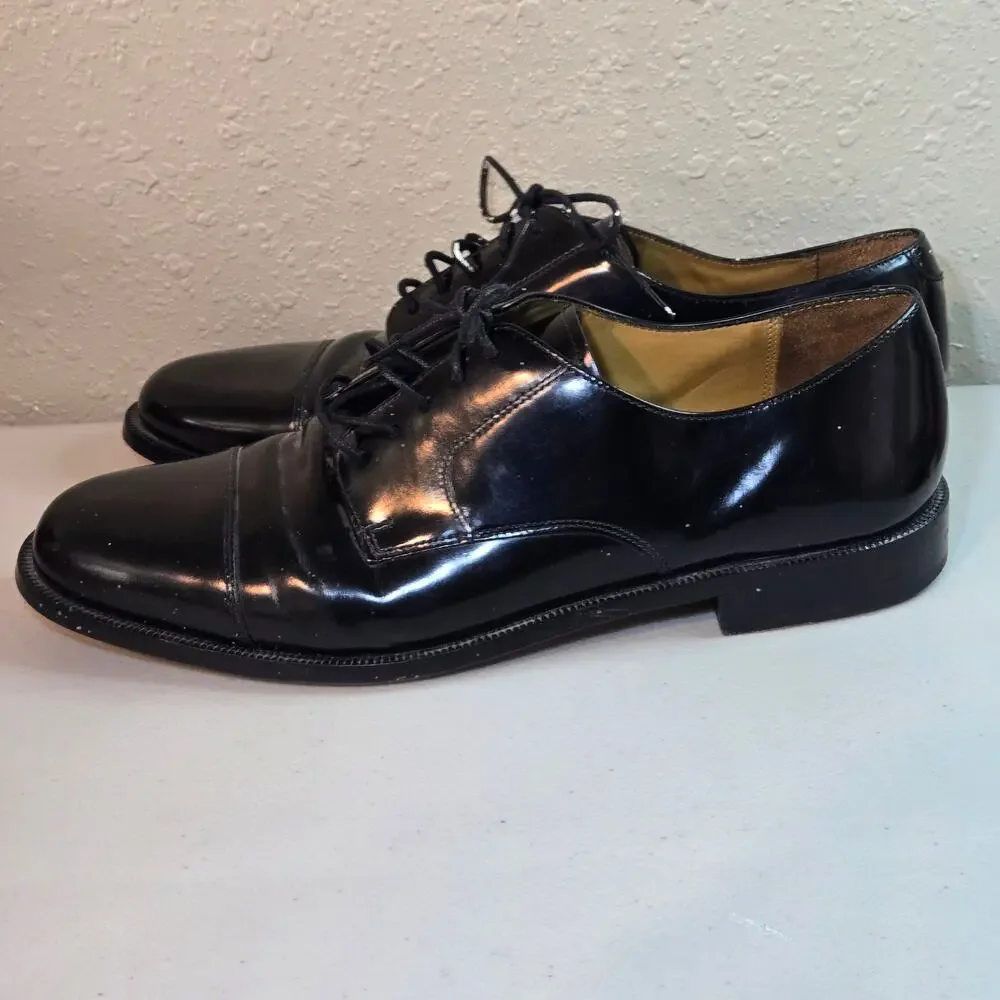 Cole Haan Caldwell Black Leather Oxford Cap Toe‎ Dress Shoes Men's Size 11B